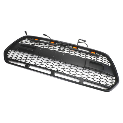2015-2018 FORD TRANSIT MK8 Matt Black Front Bumper Grille Grill w/LED Raptor Style Generic