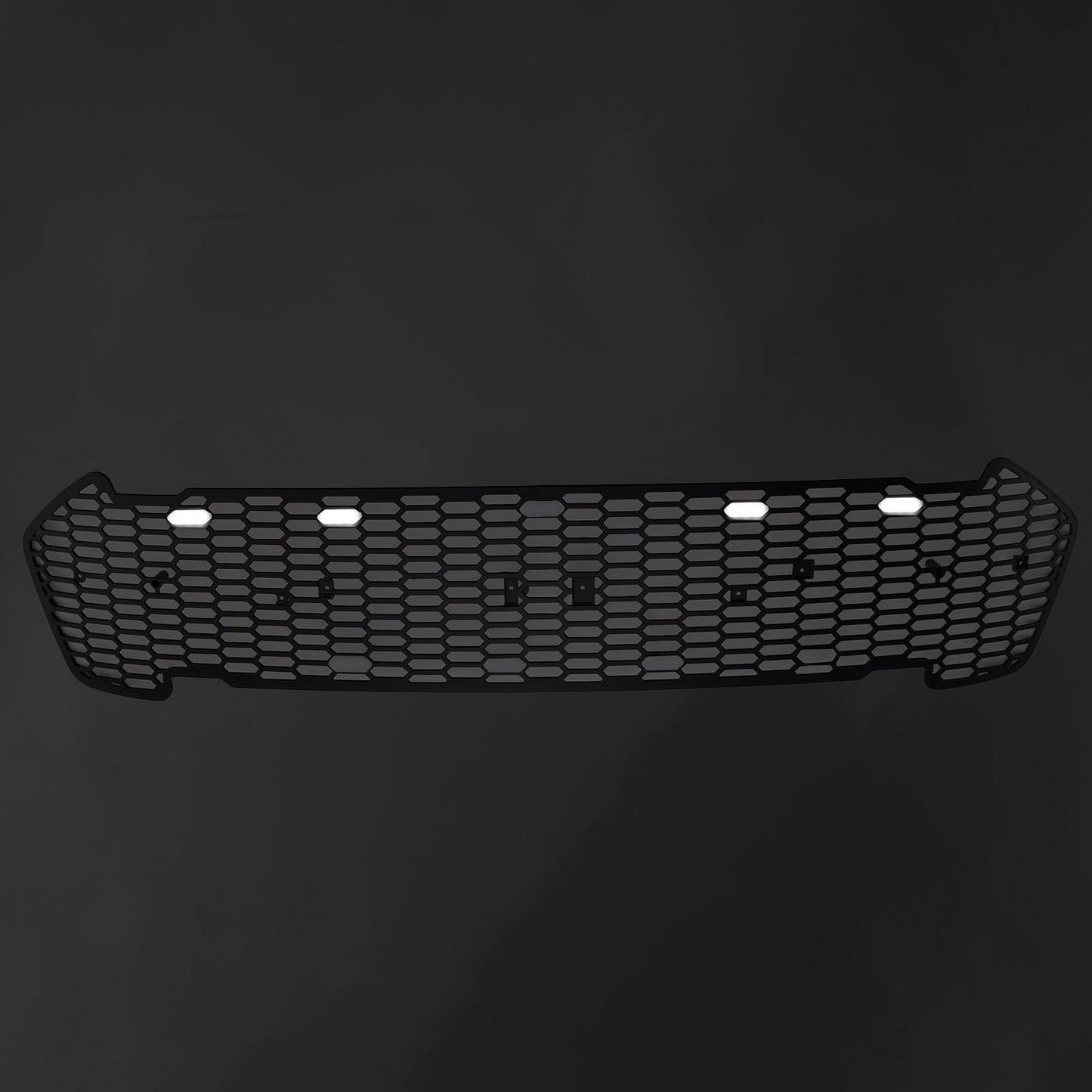 2015-2019 Matte Black Front Bumper Grill Grille Fit Ford Ranger T7 W/LED