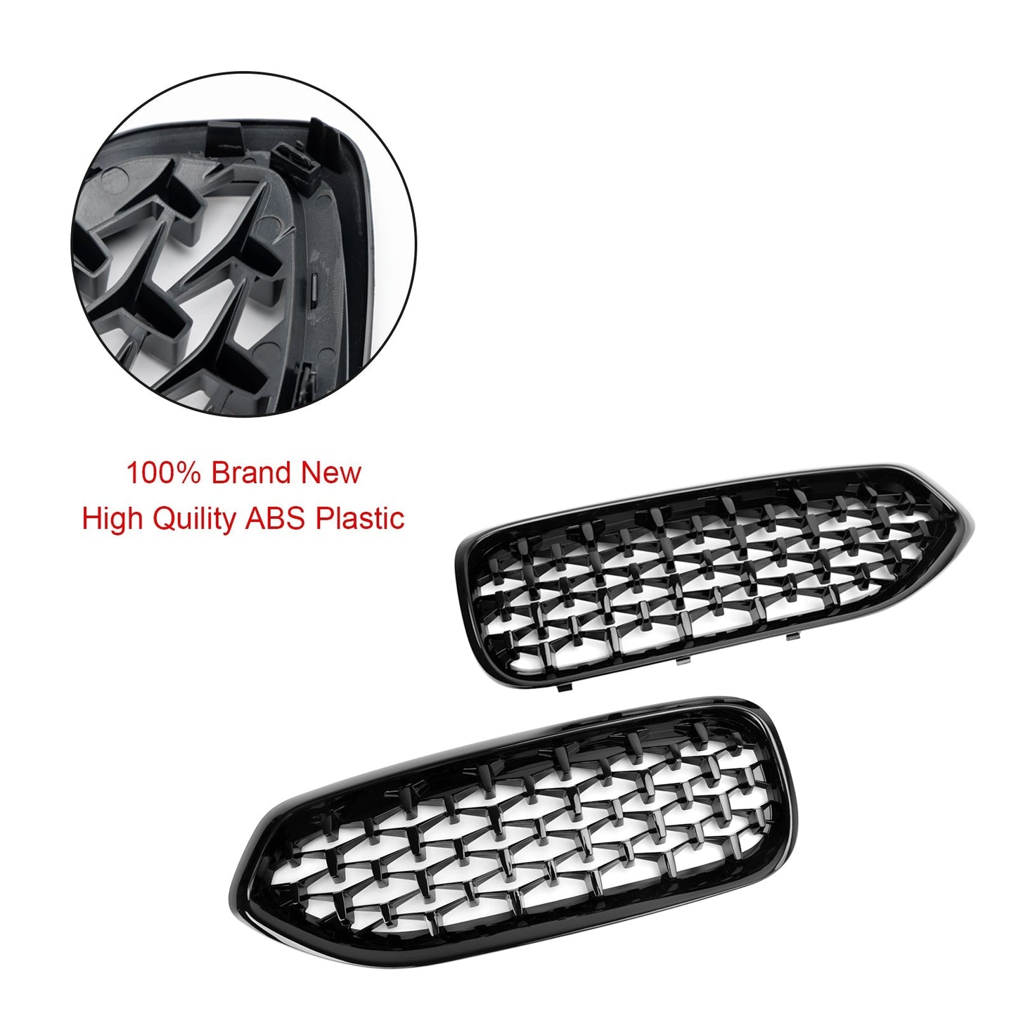 2019-2024 BMW Z4 G29 20I 30I M40I Front Kidney Grill Gloss Black Diamond Grille