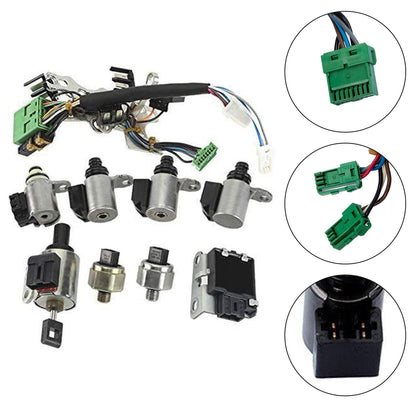 2009-2010 Nissan Rogue L4 2.5L AWD QR25DE Engine CVT Transmission Solenoid Valve Kit 33446-JF011 203452A 33435J Generic
