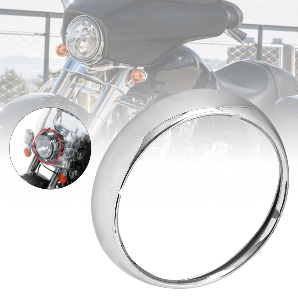 Embellecedor de faro cromado de 7" para Touring Road King 67712-83A