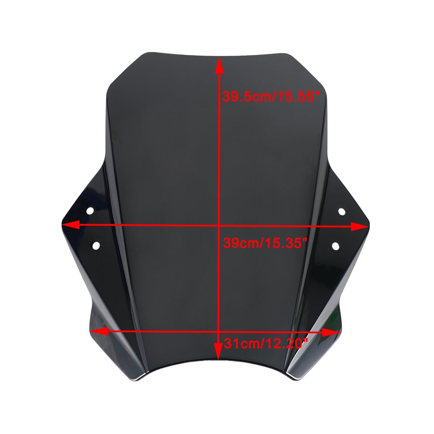 Pare-brise universel réglable pour moto, guidon de 22 mm, 25 mm et 28 mm