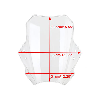 Universal Motorcycle Adjustable Wind Screen Windshield 22MM 25MM 28MM Handlebar
