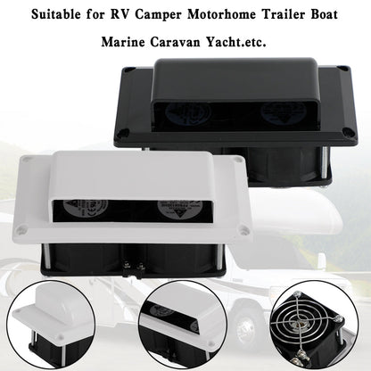 RV Boat Caravan 12V Side Air Cooling Blower Fan Vent Exhaust Ventilation