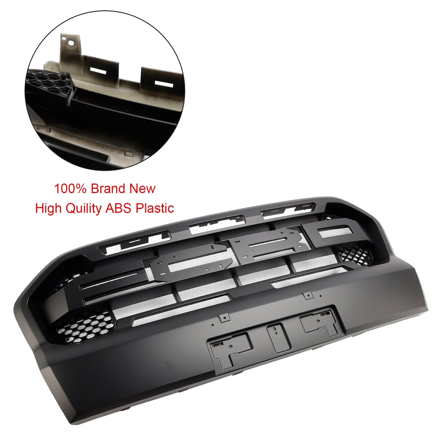 2019-2023 Matt Black Ranger Raptor Style Front Bumper Grille Fit Ford Ranger T8