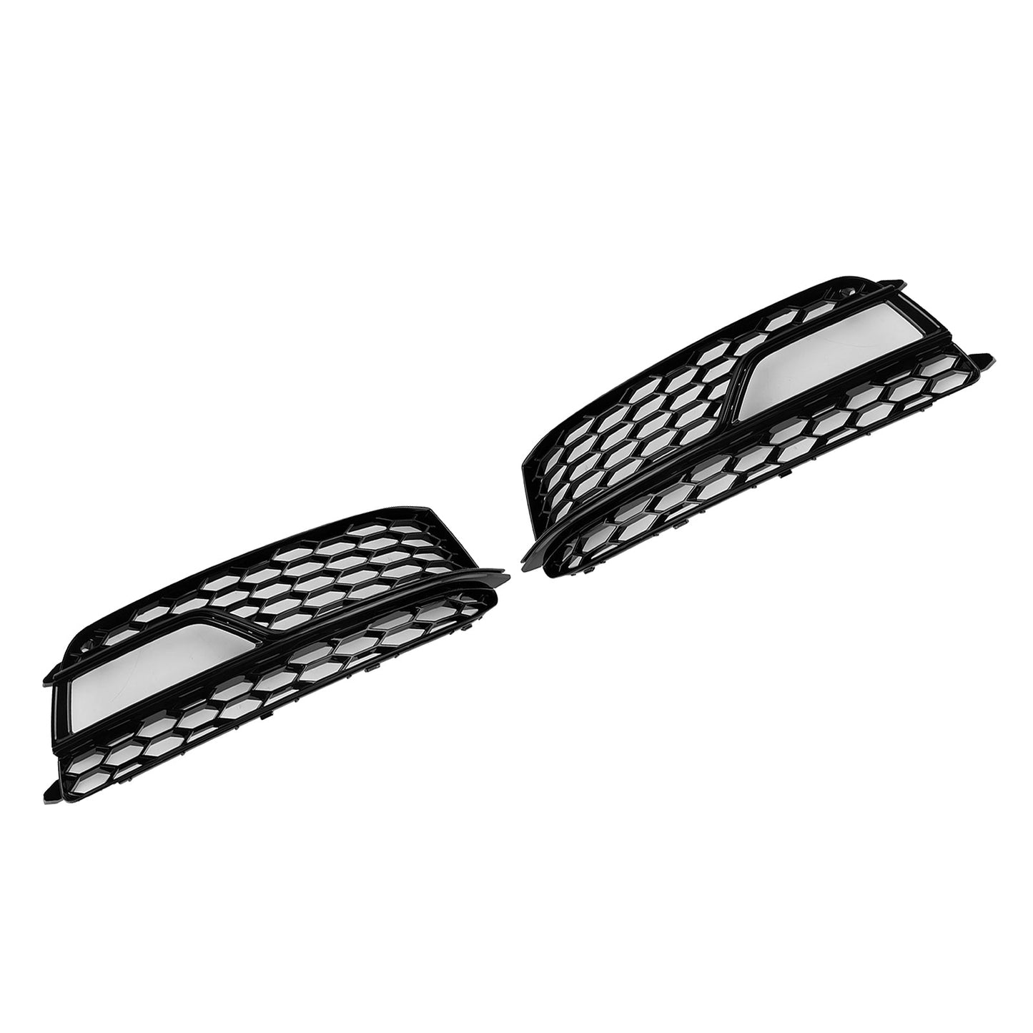 2013-2016 2PCS Front Fog Lamp Black Grille Grill Fit AUDI A5 S-Line S5