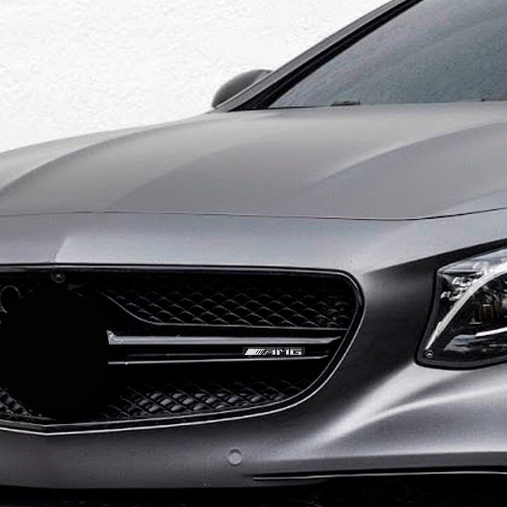 AMG Front Vertical Strip General Mercedes-Benz Grill Decal Emblem Badge Sticker
