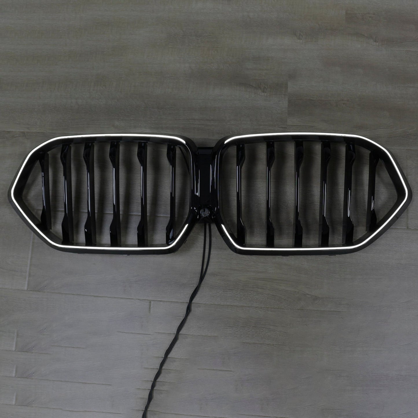 2020-2022 BMW X6 G06 M50i Black Front Bumper Grille Grill W/Camera Hole