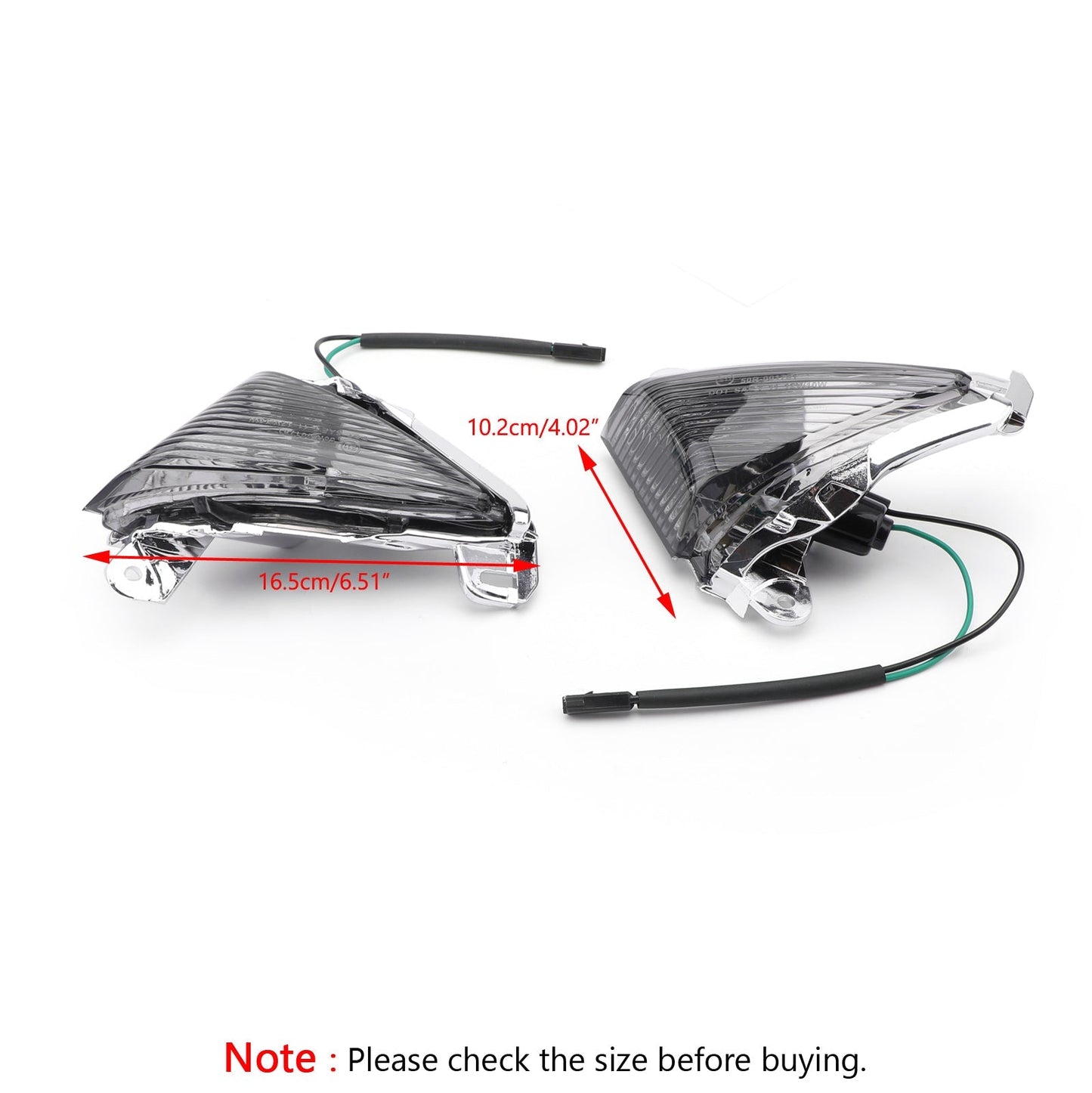 Front Turn Signals Lens Fit For Kawasaki ZX14R 2006-2010 ZX10R 2006-2007 Ninja 650F 2006-2008 Smoke Assosary