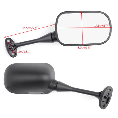 2003-2014 Honda CBR600RR 2004-2007 CBR1000RR Black Side Rear View Mirrors