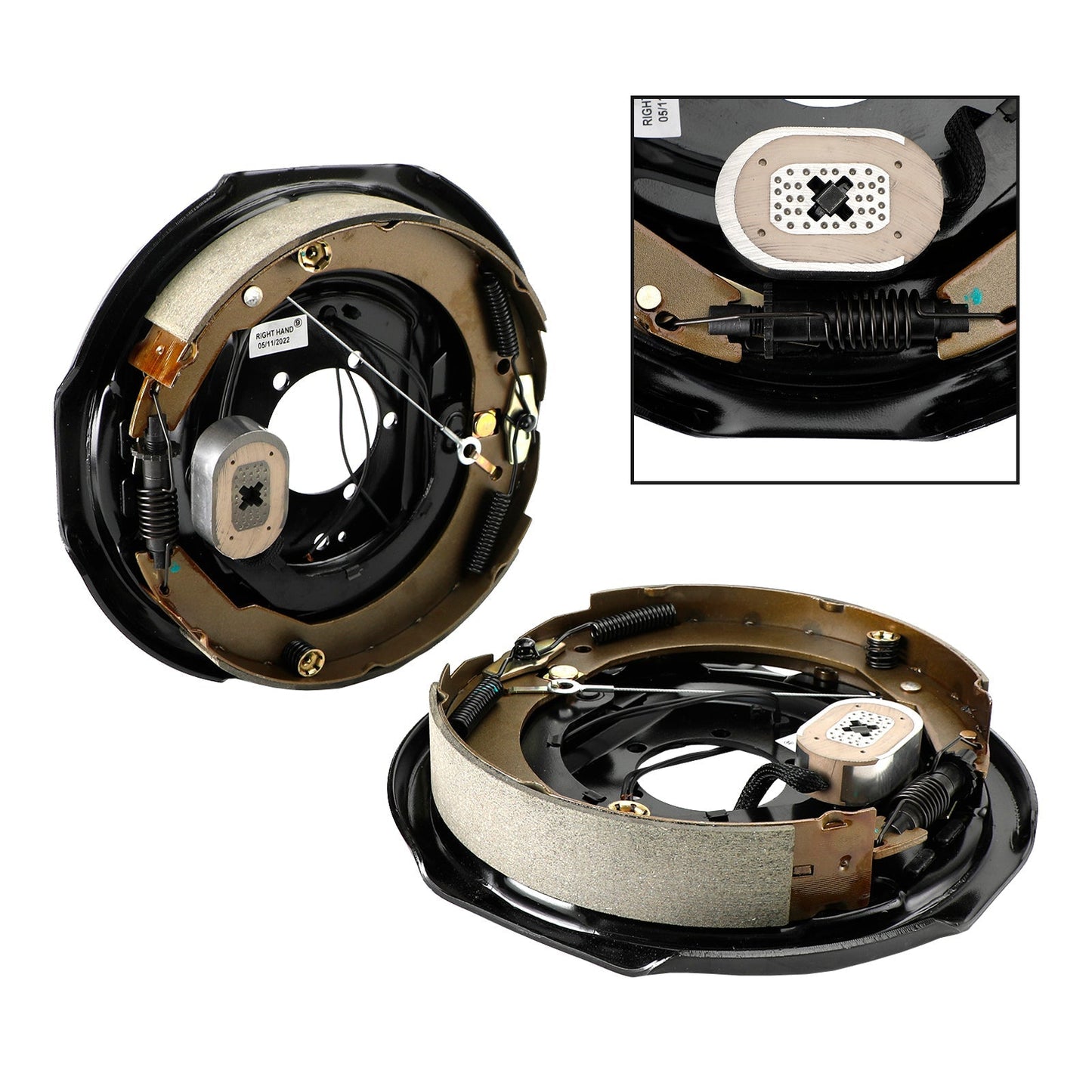 Electric Trailer Brake Kit-Self-Adjusting-12"-Left/Right Hand Assemblies 5.2K-7K