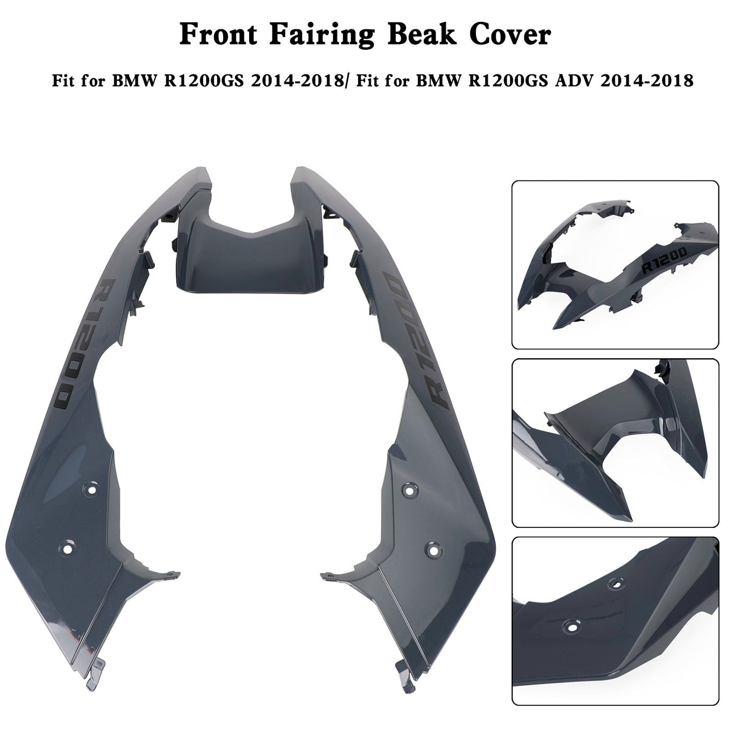 Front Nose Fairing Beak Fender Cover For For BMW R1200GS / ADV 2014-2018
