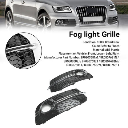 Audi 2013-2017 Q5 Standard Version 8R0807681M 8R0807682J Front Bumper Fog Light Grille Grill