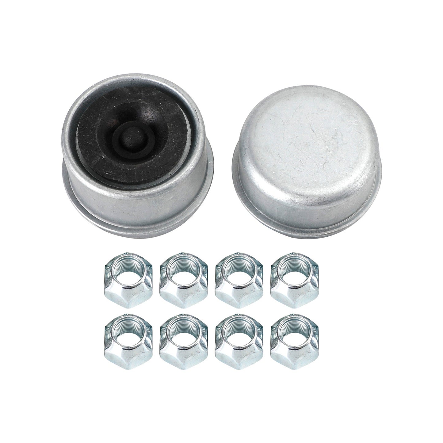 Grease Trailer Hub and Drum Assembly for 5.2K-7K Axles-12"-8 on 6.5-Pre-Greased