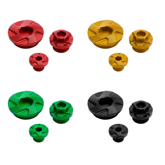 CNC Ignition Cover Oil Cap Engine Plug Kit For Kawasaki KX250 KX450 2019-2020