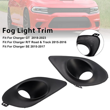 Dodge Charger 2015-2022 Pair Fog Light Bezel Grill 68280428AA 68280429AA