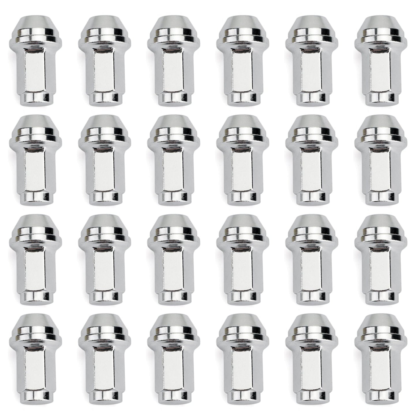 24 tuercas de acero inoxidable de 14 x 2 pulgadas para Ford F150 Expedition Lug 4L3Z-1012-A