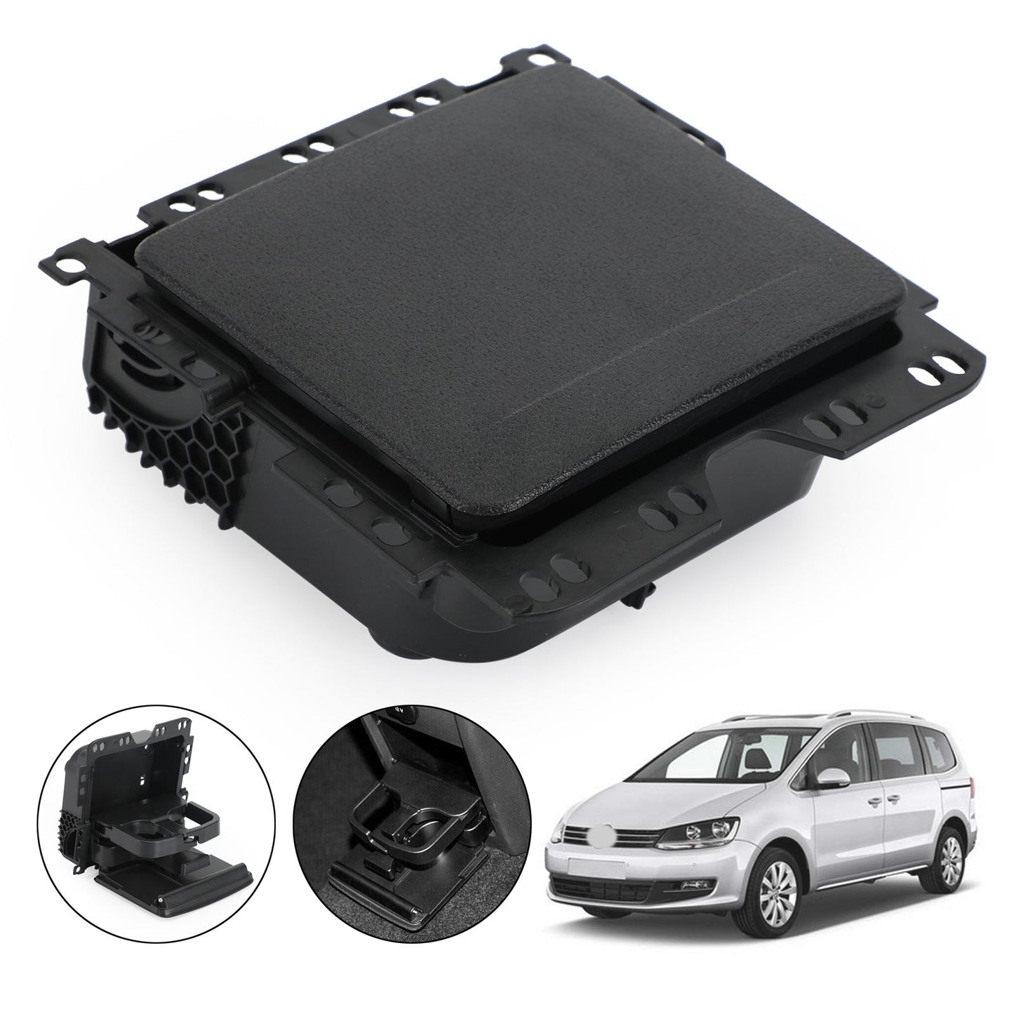 Porte-gobelet de console centrale arrière pour siège VW Golf Sharan Tiguan 7N0 862 533