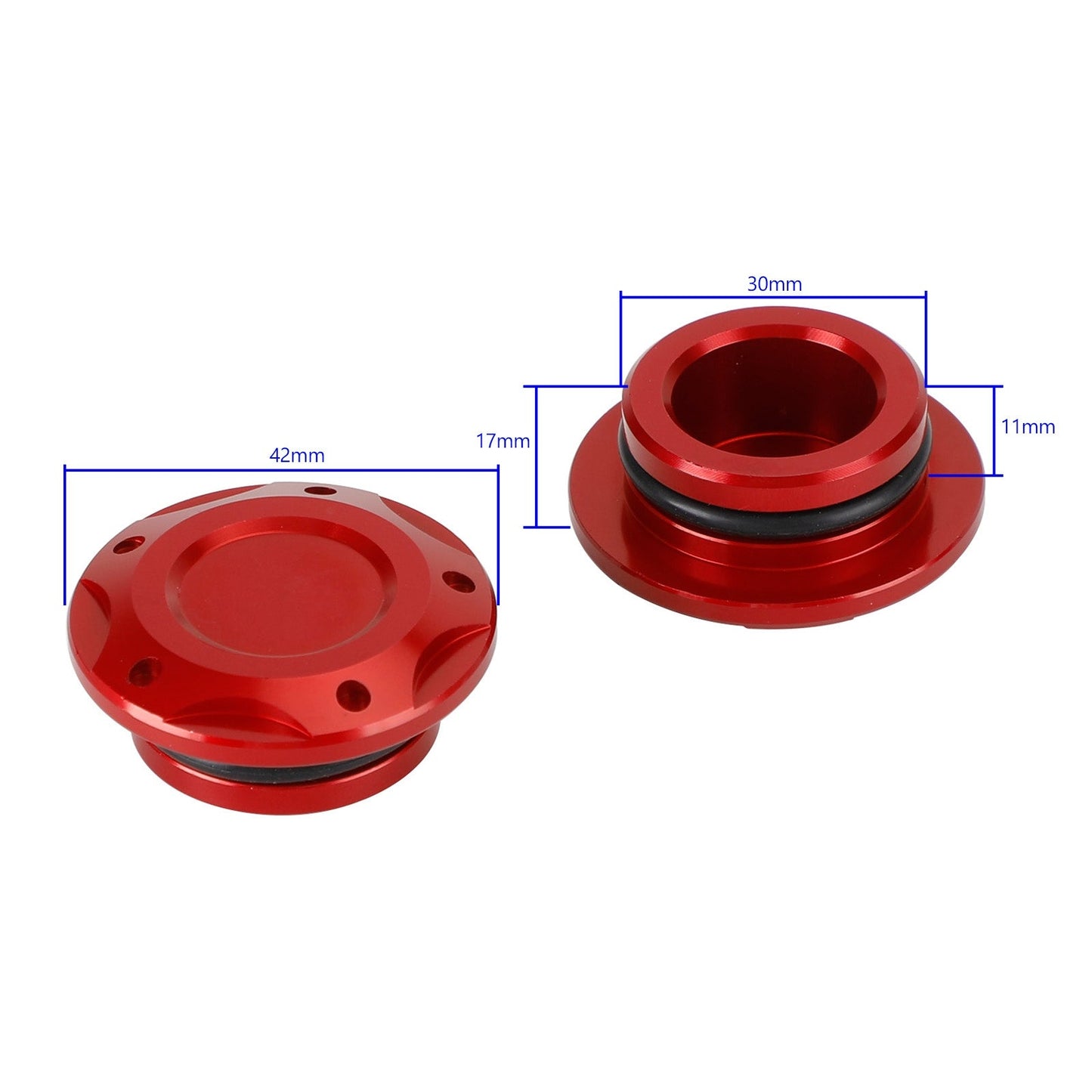 Tapones de aluminio para orificios de marco, color negro, para Yamaha YZF-R3, R3, R25, MT03 y MT25