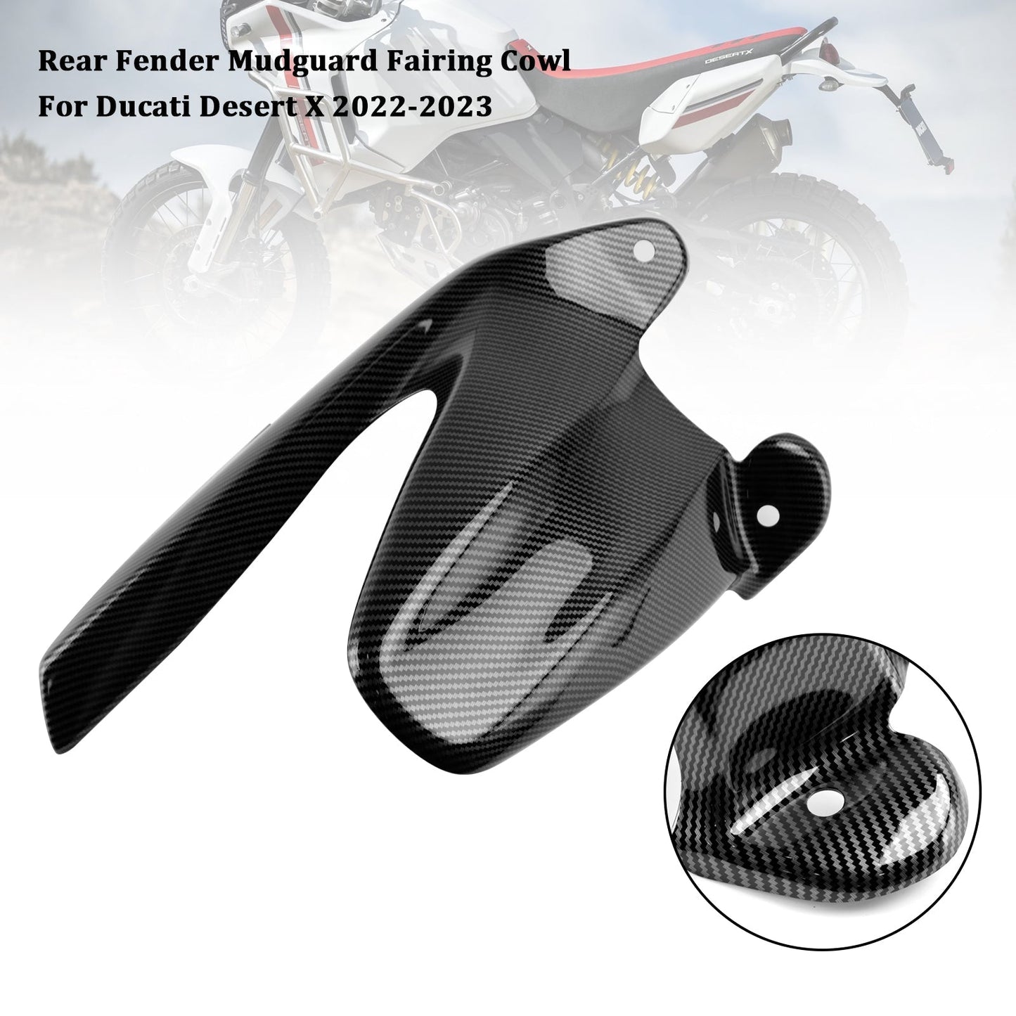 Guardabarros trasero y carenado para Ducati Desert X 22-23