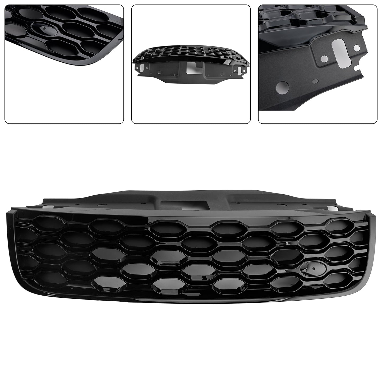2017-2020 Land Rover Discovery 5 Honeycomb Style Grill Front Bumper Replacement Black Grille LR082695