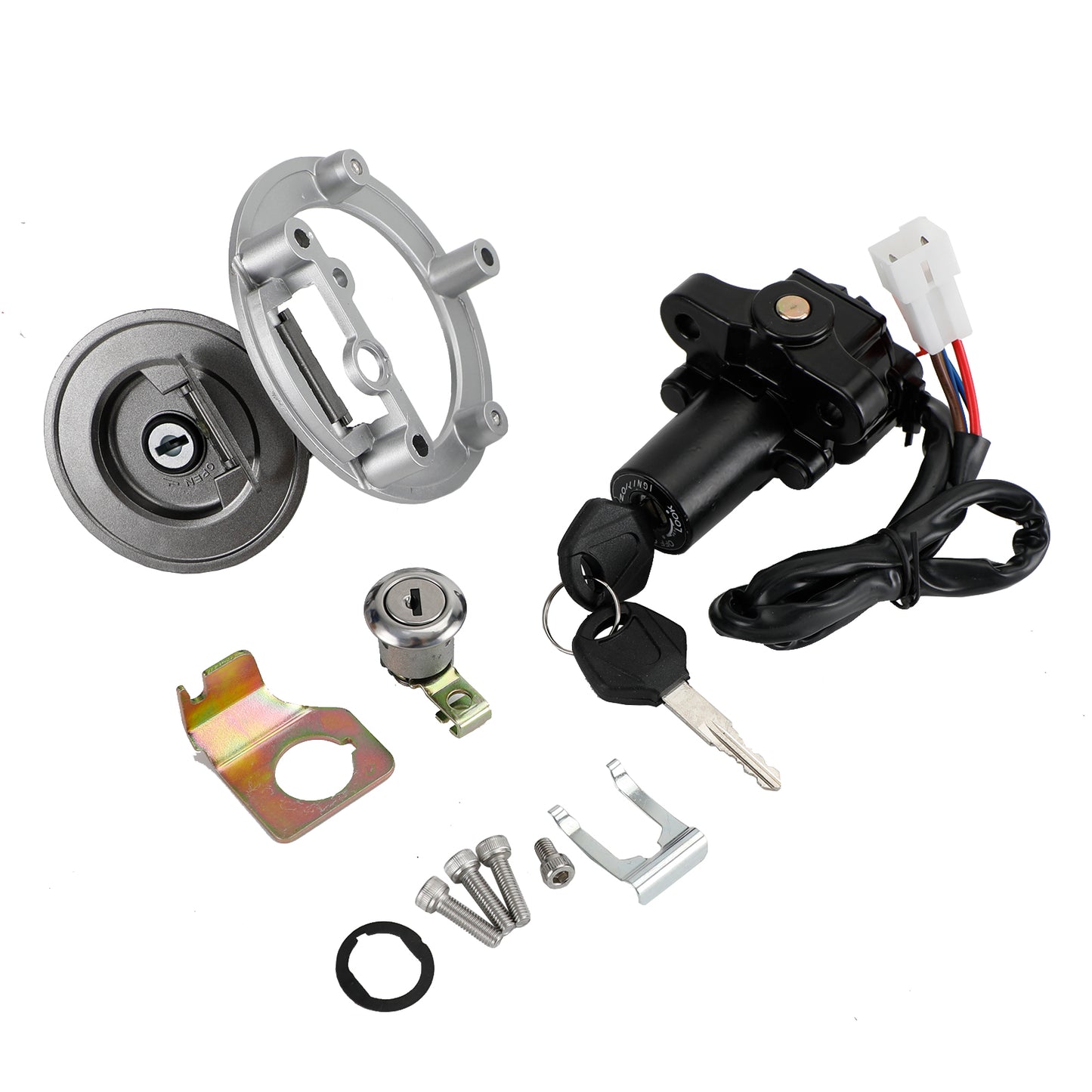 Yamaha YZF R1 2004-2014 YZF R6 2006-2016 Ignition Key Switch Tank Cap Seat Lock Set