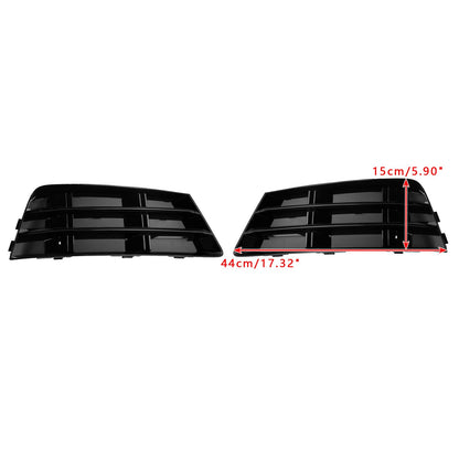 2016-2018 2PCS Front Fog Light Grill Lower Bumper Grille Fit AUDI A4 B9
