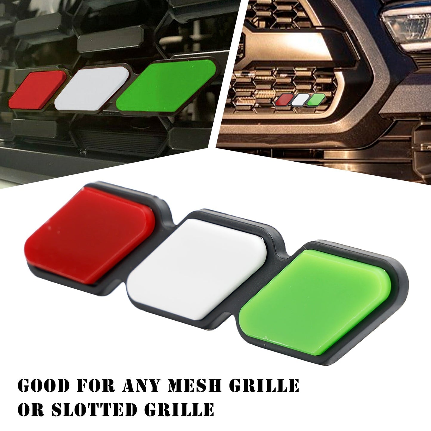 Emblème de calandre tricolore pour Toyota Tacoma TRD Tundra RAV4, accessoires de voiture