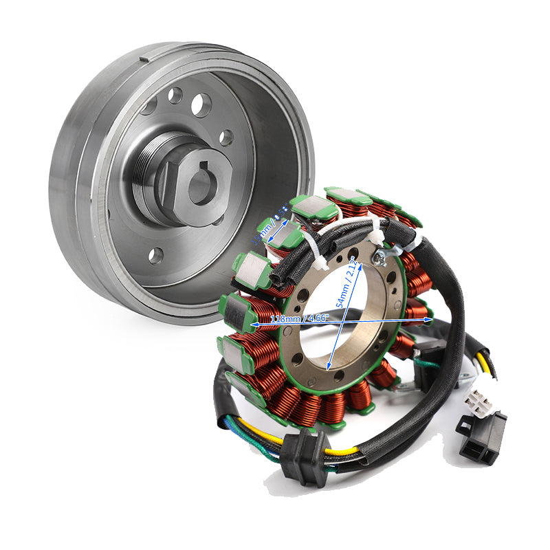 2002-2007 Suzuki Eiger 400 Stator & Flywheel Rotor 32102S-38F01 3430-053 3430-054