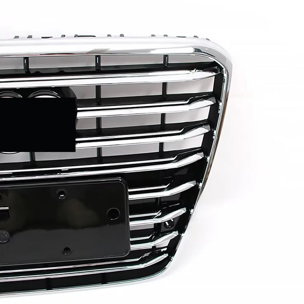 2010-2014 Audi A8 D4 Chrome Black High Quality ABS Front Bumper Grill 4H0 853 651  Radiator Grille