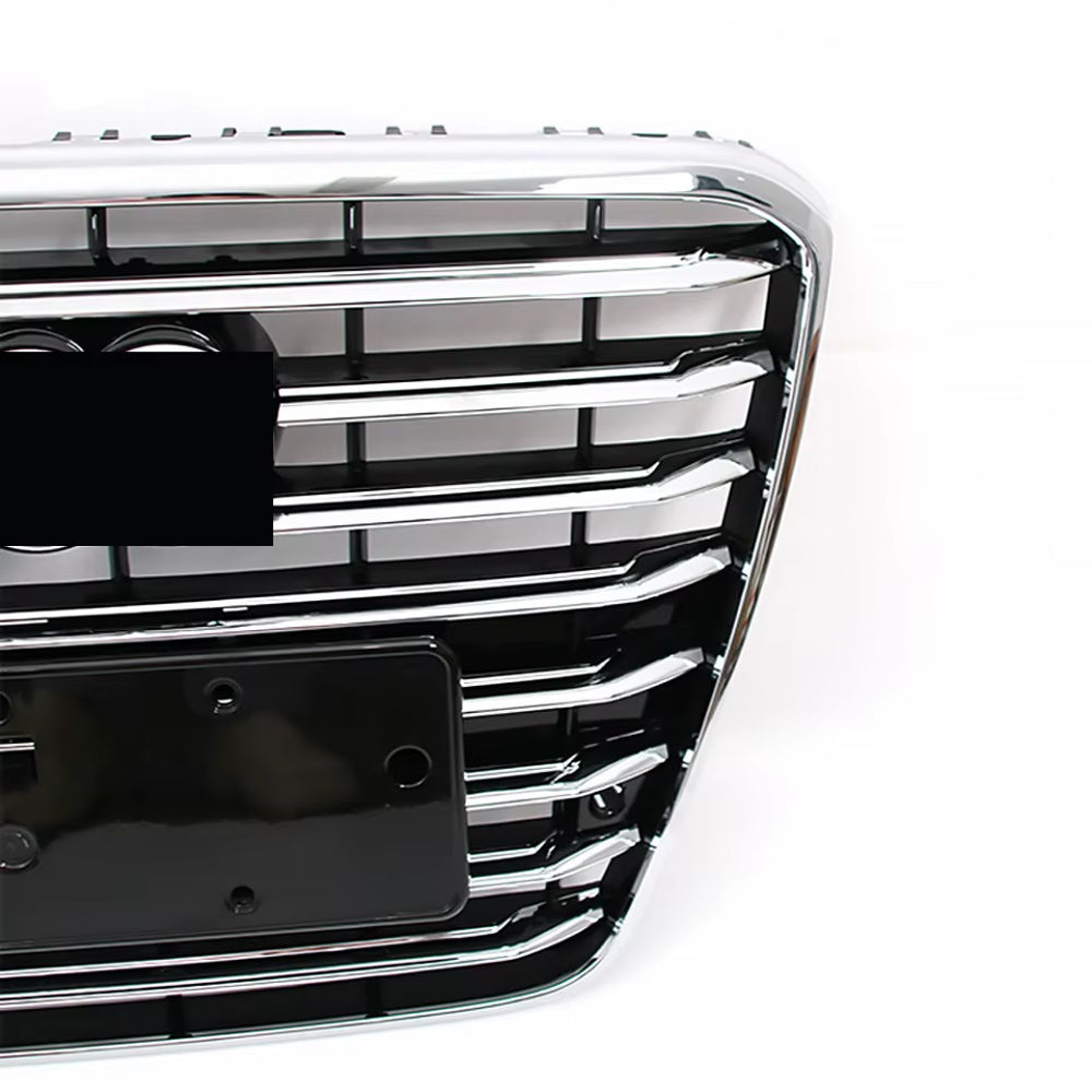 2010-2014 Audi A8 D4 High Quality ABS Chrome Black Front Bumper Grill 4H0853651