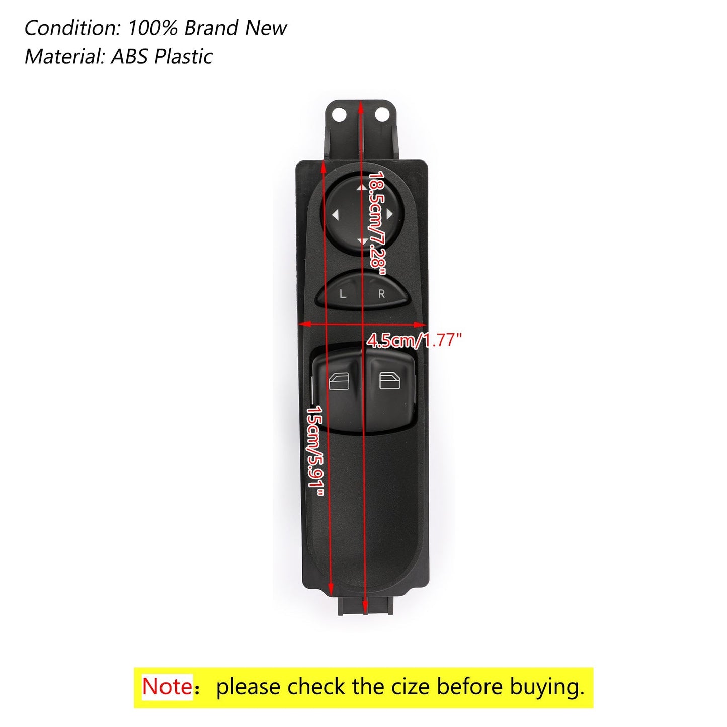 Master Window Switch for Mercedes For Benz Valente Vito Mixto W639 2003 2004-2015