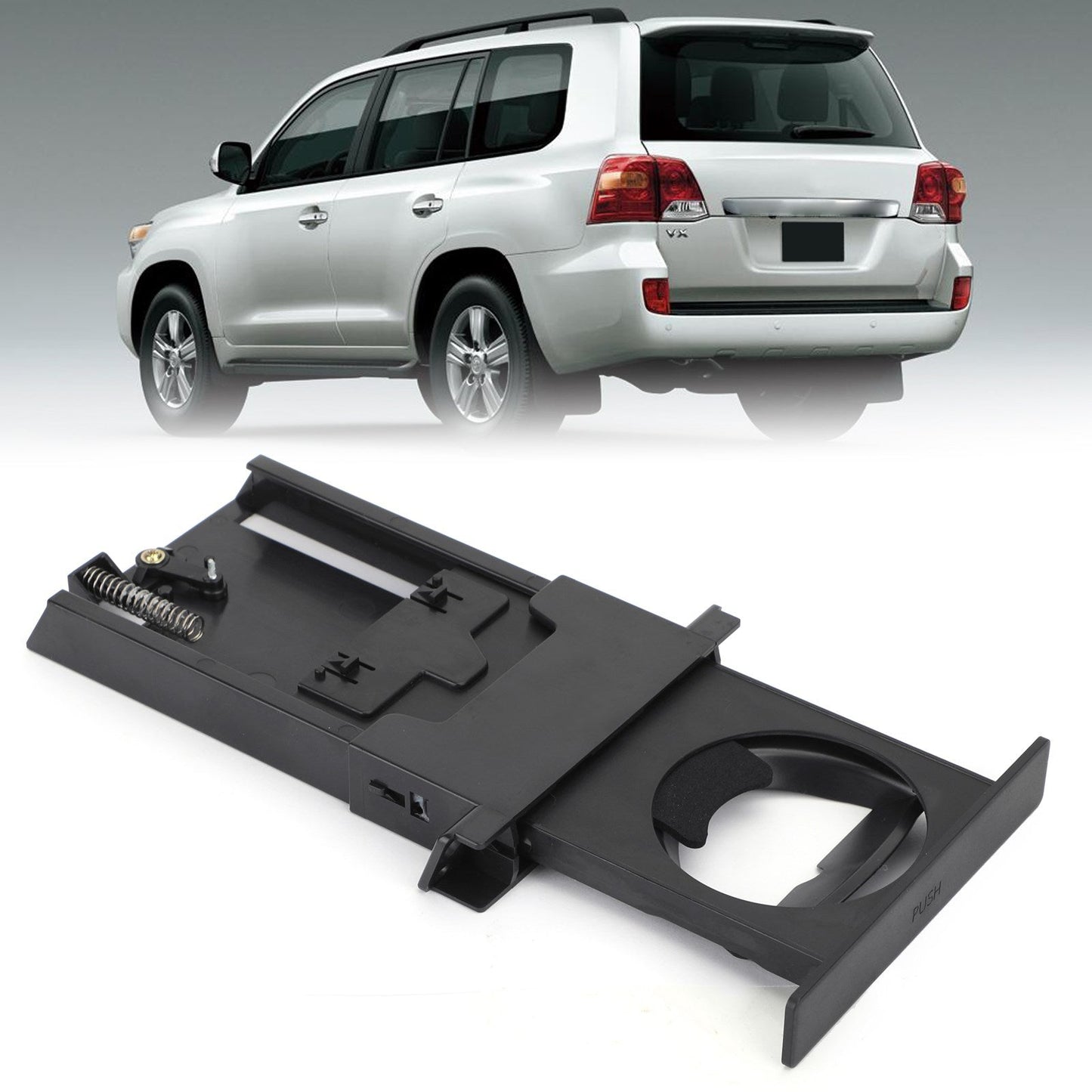 Black Dash Console Cup Holder Fit For Toyota 1995-97 Land Cruiser LX450 55620-60010