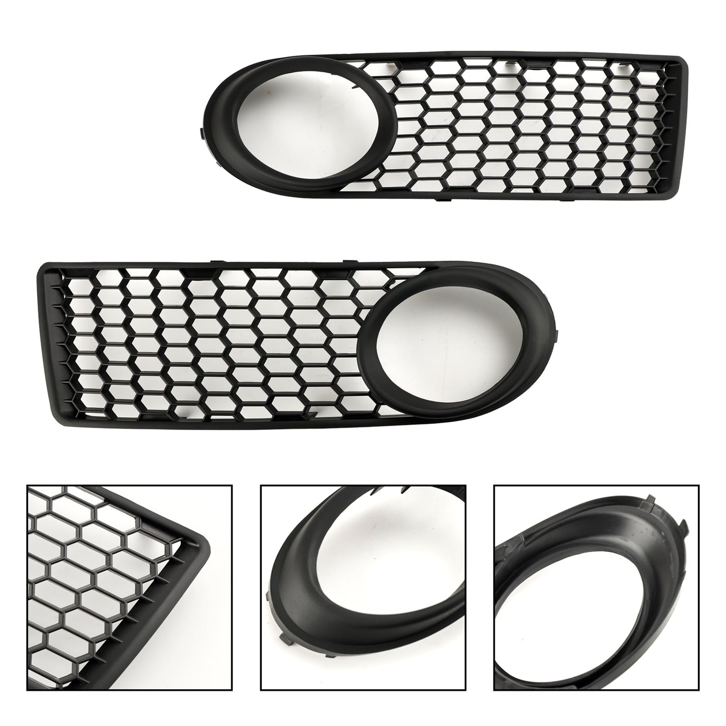 Volkswagen 2006-2010 Beetle & Beetle Convertible 1C0807683J 1C0807684B Front Bumper Fog Light Grille