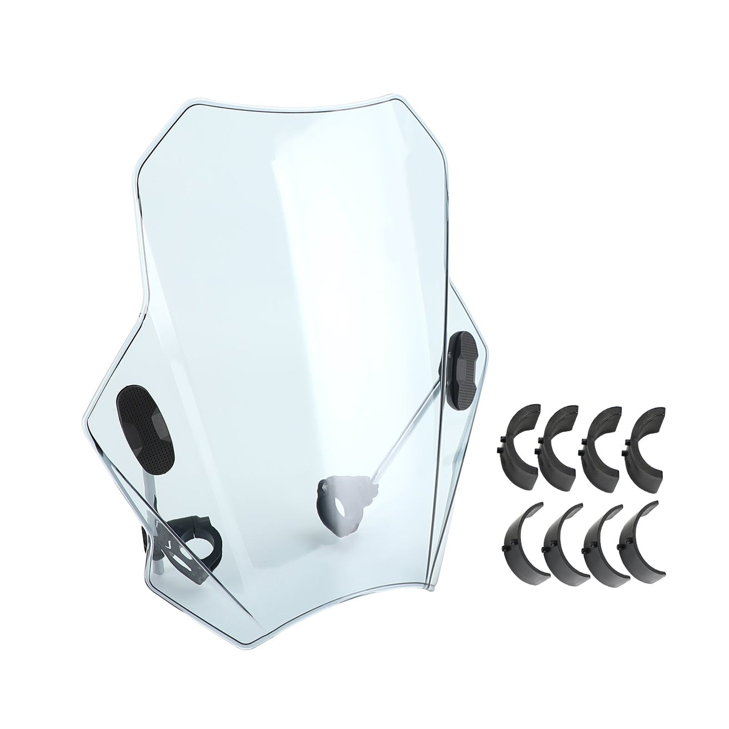 Pare-brise universel réglable pour moto, guidon de 22 mm, 25 mm et 28 mm
