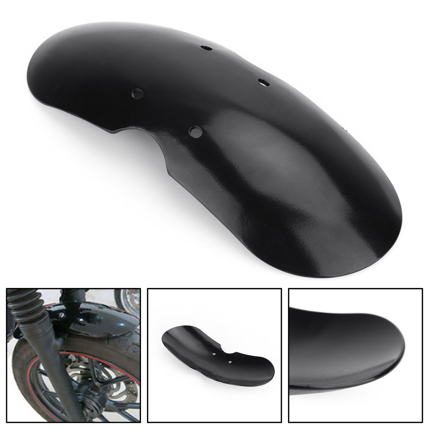 Guardabarros delantero corto para Triumph Bonneville T100 Scrambler Thruxton 01-16