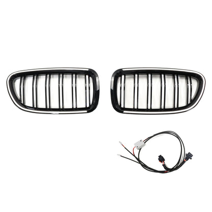 01.2009-10.2016 BMW 5 Series F10 Kidney Bumper Grille Grill Gloss Black 51137203649 51137203650
