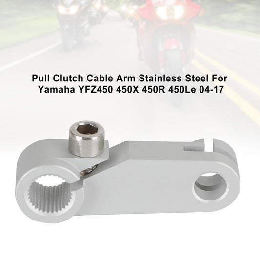 Pull Clutch Cable Arm Stainless Steel For Yamaha Yfz450 450X 450R 450Le 04-17
