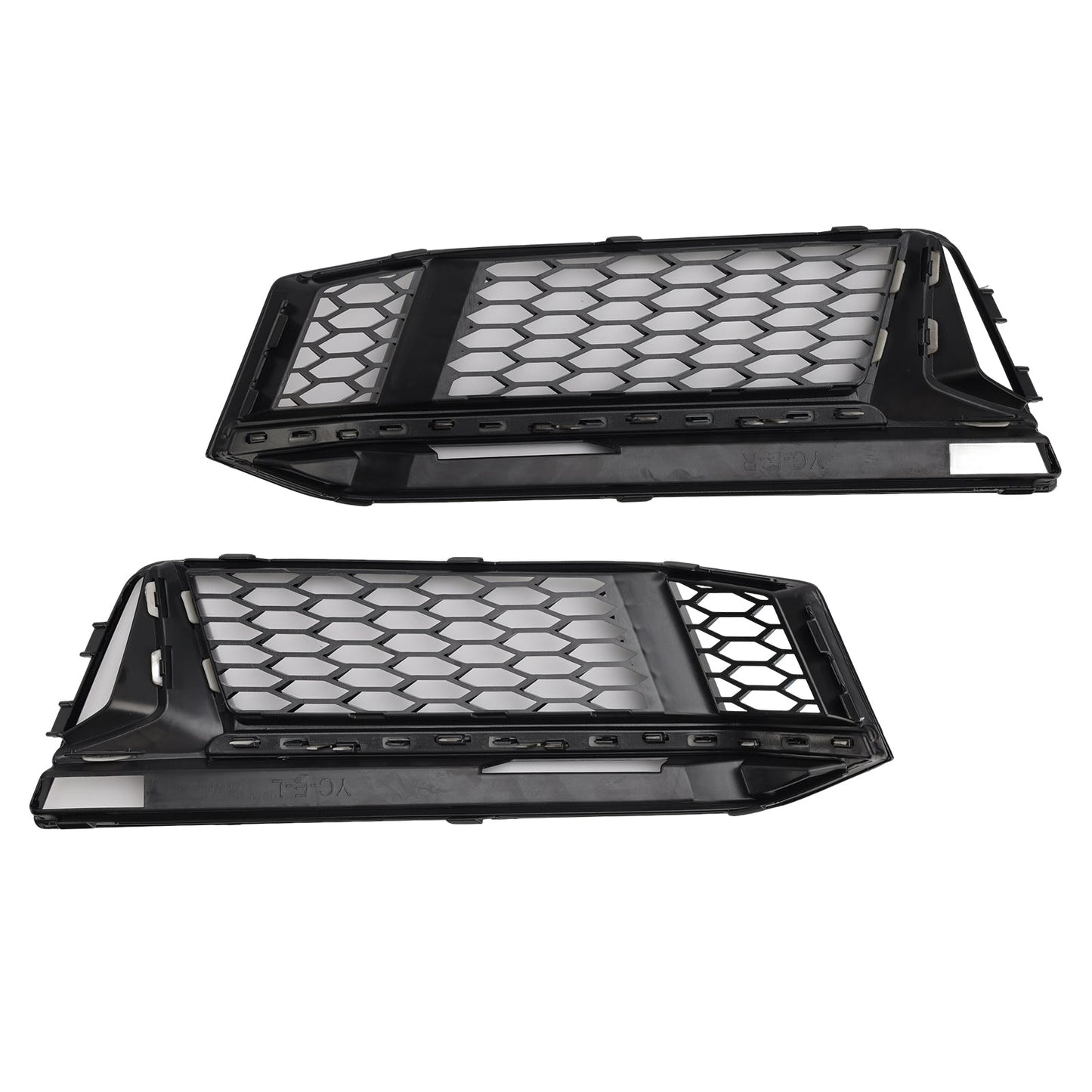 2016-2018 2PCS Fog Light Cover Grille Grill Fit AUDI A4 B9 S-Line S4