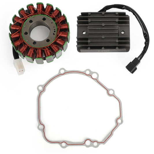 2004-2005 GSXR600 K4 K5 Suzuki Magneto Coil Stator+Voltage Rectifier+Gasket 1401-29G00 32800-33E20 31401-29G20