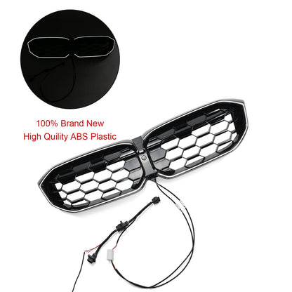 BMW 2023-2024 3 Series G20 G21 320i/330i/M340i/318i/320d Diamond Front Kidney Grille Gloss Black Grill