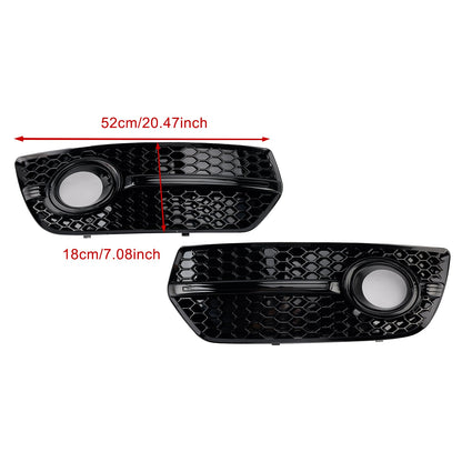 2009-2012 2PCS Front Bumper Grill Fog Light Lamp Covers Fit Audi Q5