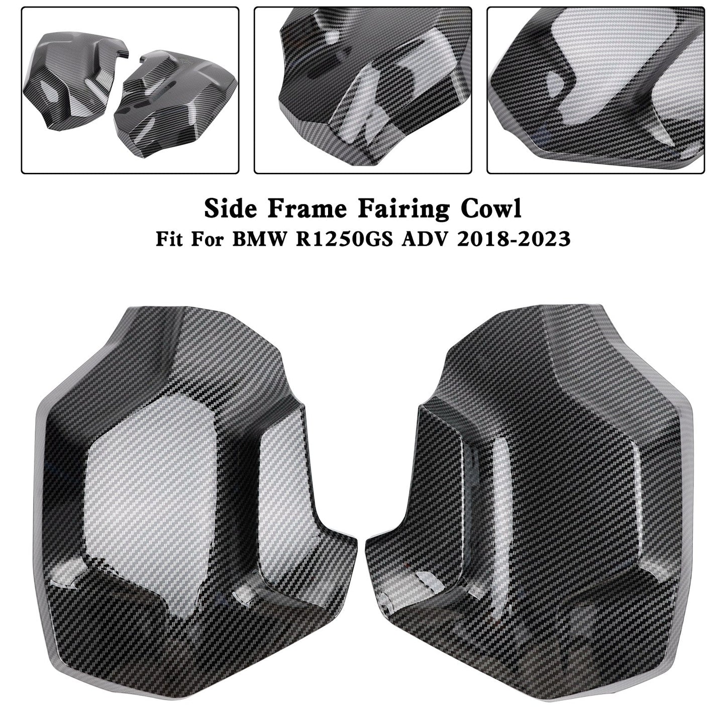 18-23 BMW R1250GS ADV Side Frame Fairing Cowl Guards Radiator Cover
