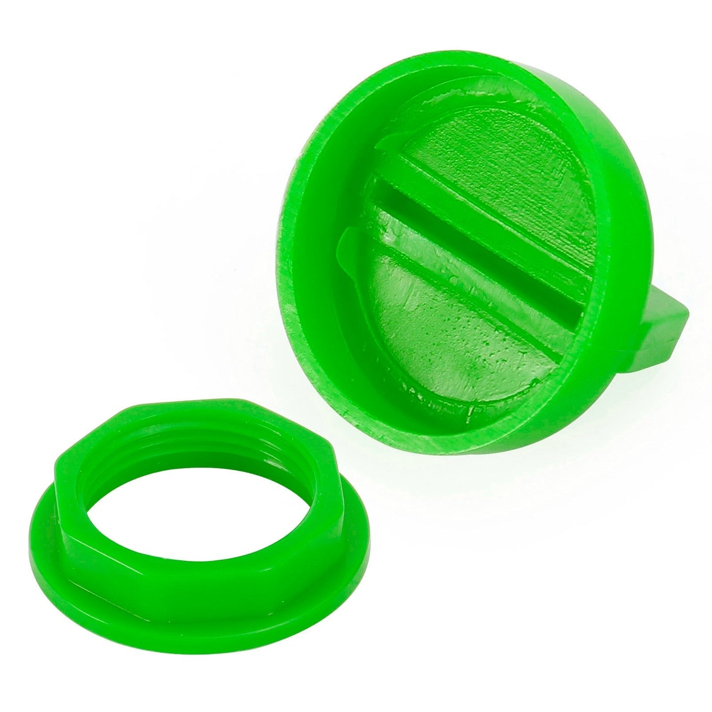 2 cubiertas de llave de encendido verdes con tuerca para Polaris RZR XP 570 800 900 1000 5433534