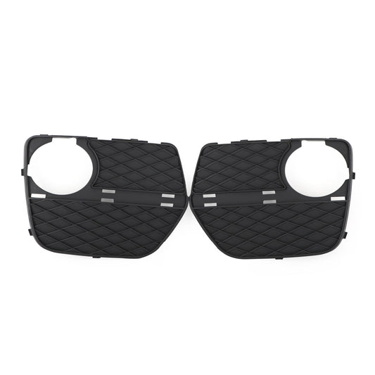 BMW 2012-2014 X6 2x Front Bumper Closed Grid Fog Light Grille Left & Right