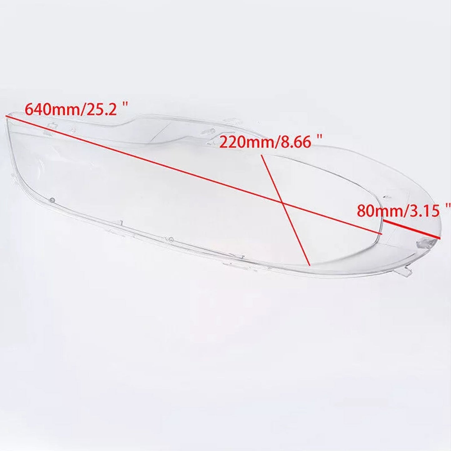 2007-2013 BMW X5 E70 2 pièces couvercle de lentille de phare transparent phare gauche + droit 63117288996 63117288998