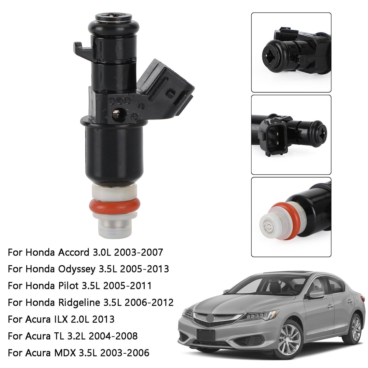 6PCS Fuel Injectors 16450-RCA-A01 Fit 2004-2008 Acura TL 3.2L