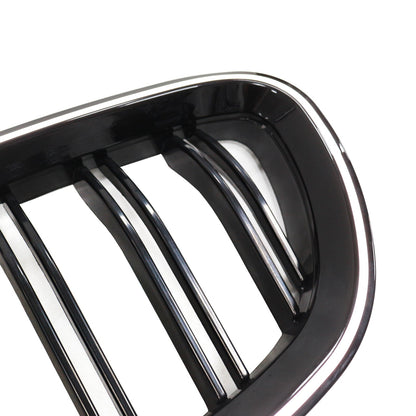 01.2009-10.2016 BMW 5-Series F10 Kidney Bumper Grill Grille Gloss Black 51137203649 51137203650