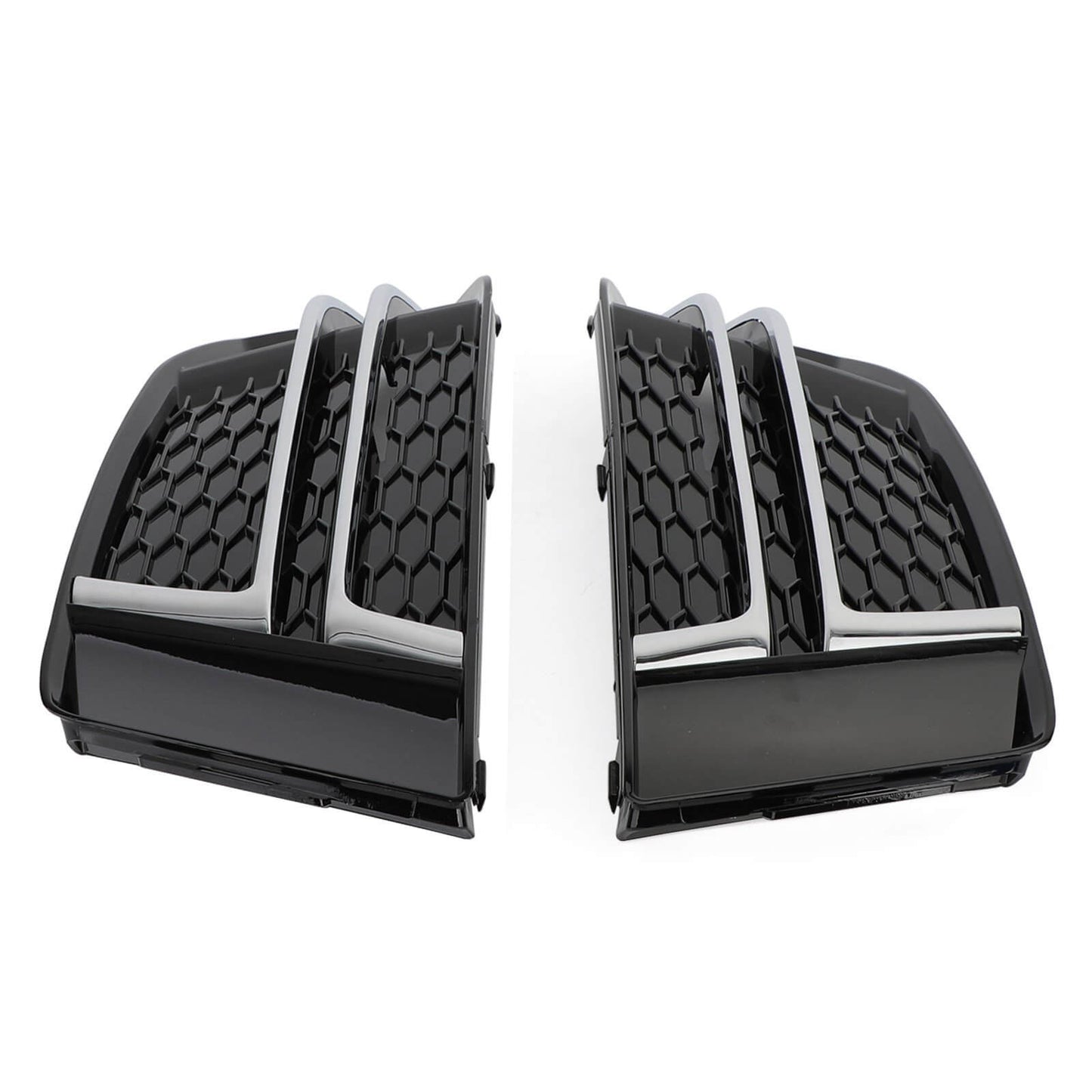 2016-2018 Audi S4/A4 B9 S-Line 8W0807681F 8W0807682F Pair Front Fog Light Cover Bumper Grill Generic