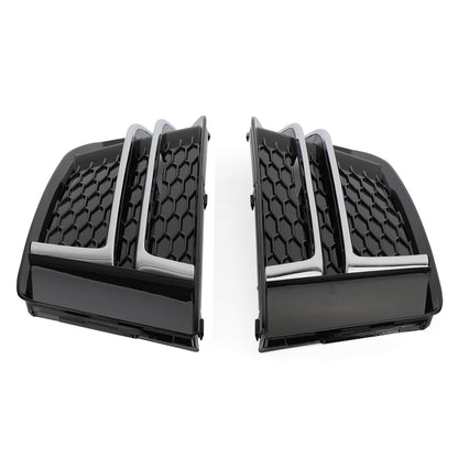 2016-2018 Audi S4/A4 B9 S-Line 8W0807681F 8W0807682F Pair Front Fog Light Cover Bumper Grill Generic